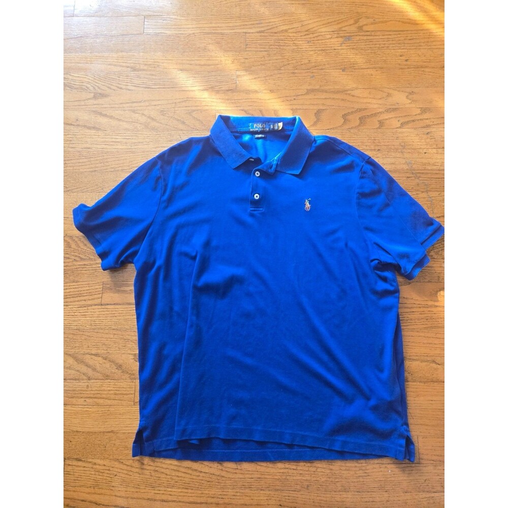 Polo Ralph Lauren Mens Classic Fit Short Sleeve Polo Shirt Royal Blue Size XL